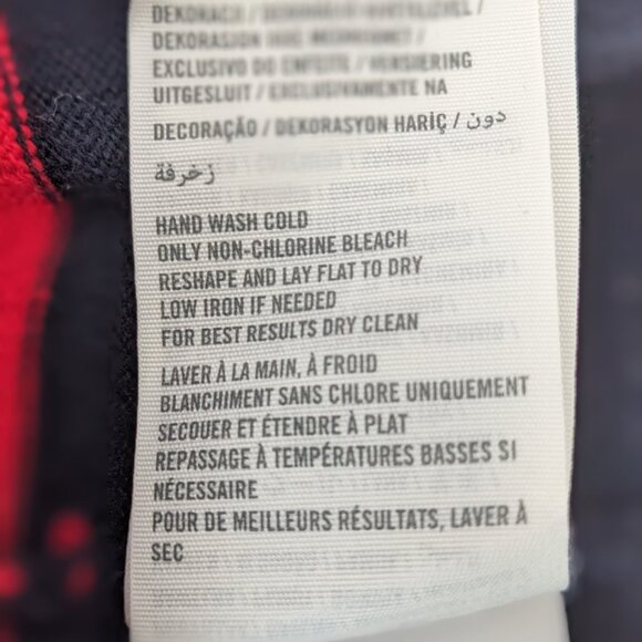 Vintage Y2K ABERCROMBIE & FITCH Cardigan Cashmere Wool Preppy Black Red Size XS - Picture 8 of 9